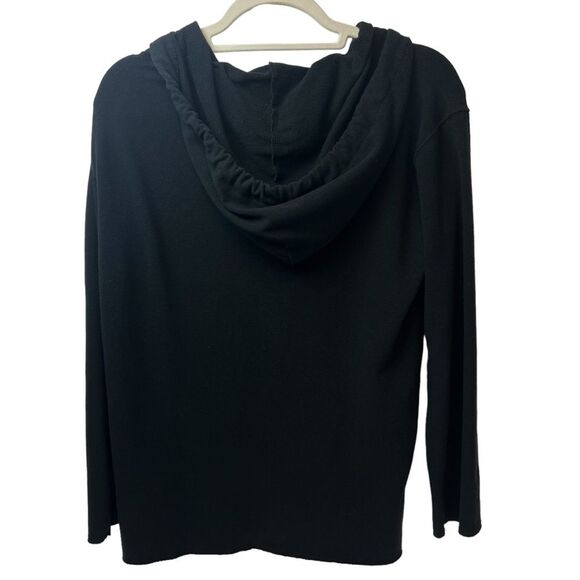 Pink Victoria’s Secret Oversized Logo Full Zip Hoodie Black XS - Picture 3 of 6